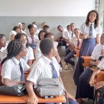 Interacao com escolas. ES Nampula. Fevereiro. Rufino Antonio